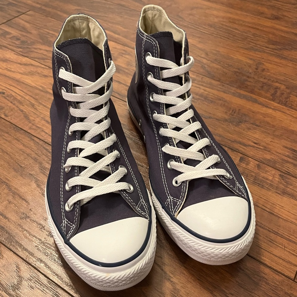 Navy High Top Converse